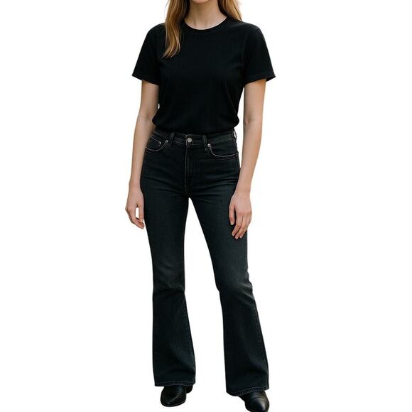Citizens of Humanity Emannuelle Slim Bootcut Jeans in Faded Black size 27 - Picture 1 of 5